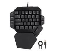 ciciglow One-Handed Gaming Keyboard, K50 Wired RGB Backlit Mechanical Half Keyboard 35 Keys Portable Mini Gaming Keypad 6 Programmable Keys for Win 2000/XP/ME/7/8/10, for Vista
