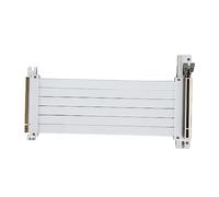 ciciglow PCIe 3.0 x16 30cm Riser Cable for Graphics Card, White, Flat, Indoor, High Speed, Male-to-Male, 16 Pins, 15760 MB/s, Compatible with PCIE 2.0/1.0, Plug and Play