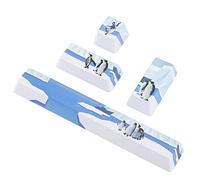 ciciglow Penguins Pattern Keycaps Kit,PBT Penguin Keycap Set Space+ESC+Enter+Numpad Enter Key,Key Cap for Mechanical Keyboard Keycaps (Dena is 1oh 5ET RF U-11)