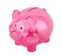 ciciglow Pig Bank Toy, Creative Cartoon Pig Shape 10cm (Small rose red)