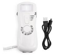 ciciglow Portable AM/FM Radio, Emergency Use Hand Crank Radio with Flashlight Compass 500MAH Power Bank Cell Phone Charger, USB Rechargeable for Camping, Hiking, Indoor