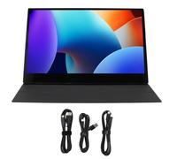 ciciglow Portable Monitor, 15.6in HD 1080P 60hz 62% SRGB Laptop Monitor, HDMI, USB C, AUX, Portable Display Screen, 16:9 External Touch Screen