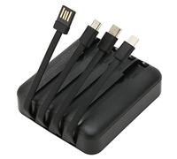 Ciciglow Portable Solar Phone Charger, 20000mAh Solar Power Bank with Dual USB Output Ports, USB C & Micro USB, Black