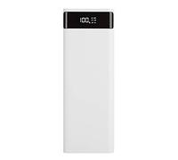 ciciglow Power Bank Kit,10 x 18650 Portable Dual USB Power Bank Shell DIY Kit Normal Battery Box No Welding Mobile Power Case Kit(white)