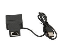 ciciglow RJ45 Ethernet Splitter 1 to 2, Share Internet with 2 Devices Simultaneously, 100Mbps Network Adapter, USB Powered, No Connection Required, Supports Cat5/5e/6/7/8 Cable