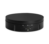 ciciglow Rotating Turntable Display Stand, 360 Degree Views for Jewelry Watch Cosmetic Display, USB or Batteries Powered, Suitable for Collectibles and More (ABS)