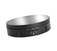 ciciglow Rotating Turntable Display Stand, 360 Degree Views for Jewelry Watch Cosmetic Display, USB or Batteries Powered, Suitable for Collectibles and More (ABS 4)