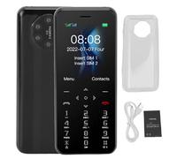 ciciglow S10w 2G Mini Smartphone, 1.77Inch Display Dual Sim Dual Standby Mobile Phone, 1000mAh Battery, 80,000 Pixel, LED Flashlight, Student Pocket Cellphone with Keypad (Black)