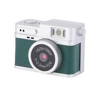 ciciglow Small Keychain Camera, 1080P 2MP Mini Retro Digital Camera with 4 Filters LED Flash for Android Phone Portable Keychain Cam for Travel Learning Recordings (Green)