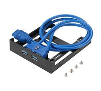 ciciglow USB 3.0 Front Panel, 2 Ports Dual High Speed 5Gbps, Plug and Play, ABS Construction, Compatible with USB 2.0, 1.1 for Desktop PC