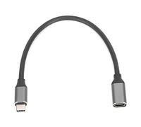 ciciglow USB C Extension Cable, HD 4K USB 3.1 Male to Female Extender Cord 3A 60W PD Fast Charging 400M/s Data Transfer Type C Cable (0.25m)