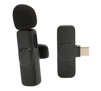 ciciglow USB C Wireless Lavalier Microphone, K8 Plug and Play Lapel Clip-on Mini Mic 4H Use Time for Cell Phones, Computers, Tablets, Live Stream, Vlog
