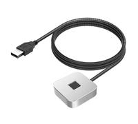 ciciglow USB Fingerprint Reader for PC,Biometric Scanner with 360° Touch Fast Recognition,Portable Security Key,Fingerprint Scanner Dongle for 11 (Silver)