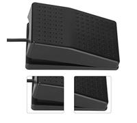 ciciglow USB Foot Switch Single Pedal, Mechanical Control Footswitch, Multifunctional Ergonomic Single Foot Switch Pedal with 2m Cable for Computer