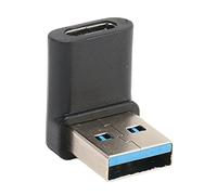 ciciglow USB Type C Right Angle Adapter, 10Gbps Portable USB Male to Type C Female Adapter 4pcs Right Angle Adapter for Laptops Desktops