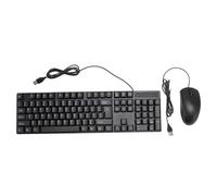 ciciglow Wired Keyboard and Mouse Combo, 104 Keys USB Wired Computer Keyboard and Mouse, Keyboard Mouse Set for Game Business