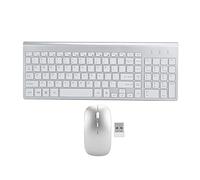 ciciglow Wireless Keyboard and Mouse Combo,2.4G Wireless Mouse and Keyboard Combo for PC, Desktop, Laptop Noise-Reducing Ultra Slim Cordless Computer Keyboard Mouse Set