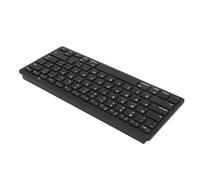 ciciglow Wireless Keyboard, Comfortable Touch 10 Meters Distance Battery Powered 78 Keys Office Keyboard High Efficiency for Laptop Tablet Desktop Computer (Black)