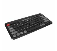 ciciglow Wireless Keyboard, Dual Mode 300mAh Battery Portable Slim Compact Round Keycaps for for Laptops (Black)