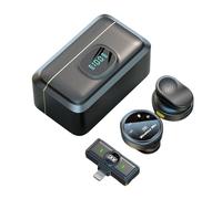 ciciglow Wireless Lavalier Microphone with Dual Noise Canceling for, Real-time Monitoring, Noise Canceling for Vlogging, 2 Transmitters and Charging Case (#2)