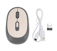 ciciglow Wireless Mouse, Bluetooth/2.4G Portable Computer Mice 800/1600/2400 Adjustable DPI Cordless Optical Mouse for Chromebook, for Wins 11 10 8 7 2003 2000 XP, for OS X10.4 (Grey)