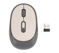 ciciglow Wireless Optical Mouse, Quiet Wireless Mouse, Portable 800 1600 2400 DPI 2.4G Cordless Optical Mouse with USB Receiver for Laptops, Desktop (Gray)