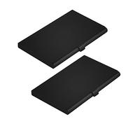 CiciIng Business Card Holder, 2PCS Professional Aluminium Business Card Case, Super Light Pocket Card Case, Purse Name Card Holder for Men & Women (Black)