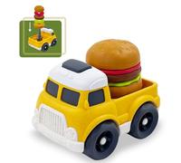 Cicili Toys for 2 Year Old Boy - Burger Stacking Toddler Toys with 5 Colourful Layers - Early Educational Fine Motor Skills Toy Cars - Birthday Gift for Boys Girls (Burger)