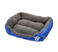 Cicilin Dog Beds for Small Medium Large Dogs Rectangle Sleeping Pet Bed Washable Dog Bed navy blue Size M