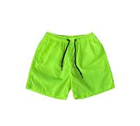 Cicilin Men's Swim Trunks Beach Shorts Quick Dry Surfing Swimming Bathing Suit Boardshorts Beach Shorts Boys Sport Shorts Fluorescent Green L