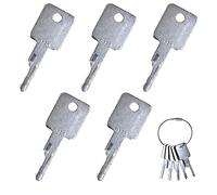 ciciment 5Pcs Ignition Starter Key Set,Replacement Excavators Starter Switches, Compatible With Bobcat Agricultural Excavator Machinery,Factories,Dumper Trucks, Dozer, Roller