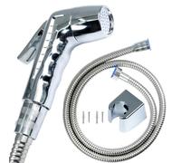 ciciment Chrome Trigger Handheld Shower Head Kit with Hook,59in ABS Flexible Shower Hose,1/2" Thread, On/Off Control - Perfect for Baths, Boats, Caravans
