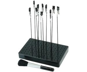 ciciment Spray Paint Clamping,Painting Stand Base and 10pcs Alligator Clip Airbrush Kit for Hobby Modeling Tool DIY Memo, Photo, Card