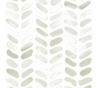 CiCiwind Peel and Stick Wallpaper Beige White Vinyl Wrap 44×300cm Boho Self Adhesive Contact Paper Sticky Back Plastic Waterproof Living Room Bedroom Kitchen Wall Cabinets Stick on Wallpaper