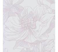 CiCiwind Peel and Stick Wallpaper White Pink Floral Contact Paper 17.32" ×393.7" Thicken Self Adhesive Wallpaper Waterproof Sticky Back Plastic Removable Kitchen Worktop Vinyl Wrap for Wall Furniture
