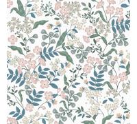 CiCiwind Self Adhesive Wallpaper 44CM×10M White Peel and Stick Contact Paper Waterproof Sticky Back Plastic Thicken Floral Vinyl Wrap for Living Rooom Bedroom Kitchen Bathroom Wall Furniture Decor