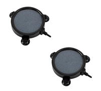 CiCixixi Pack of 2 10 cm Air Stone Disc, Nano Bubble Diffuser Bubble Stone, Aquarium Oxygen Stone for Air Pump, Fish Tank, Bucket, Ponds & DWC Hydroponics Reservoirs