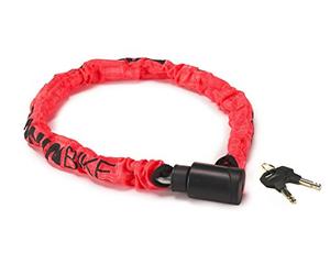 Cicli Bonin Unisex Adult Bonin Bike Tissue Cover Lock Cable - Red, One Size