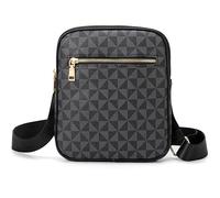 Ciclkwde Men Small Shoulder Bag Crossbody Bag Travel Sling Bag Fashion Business Handbag Casual Messenger Bag, Moon Black, 15.3 liters