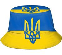 Ciclos Funny Ukraine Flag Bucket Hats Packable Fashion Sun Cap Outdoor Ukrainian Fisherman Hat for Women Men Teens