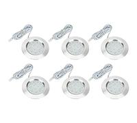 CICMOD 6PCS Interior Spot Light 12V 3W Recessed Ceiling Downlight for Camper Van Caravan Motorhome Boat Cool White