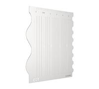 Cicogna Etching Spirited Guide, Muscle Carving Template, Ruler, Stainless Steel, Plastic Model, Gunpla Model Guide (Type 5)