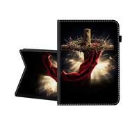 CICPLKSE Case for iPad Air 13 Inch Case (2025/2024) M3/M2 & iPad Pro 12.9 inch 6th/5th/4th/3rd 2022/2021/2020/2018,Premium PU Leather Cover with Auto Sleep Wake,Christian Cross