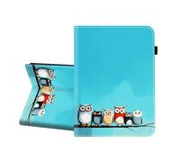 CICPLKSE Case for iPad mini 7 (A17 Pro, 7th Generation) 2024 / iPad mini 6 (6th Gen) 8.3 Inch,Premium PU Leather Cover with Auto Sleep Wake,Cute Owls on Branch