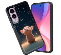 CICPLKSE for Galaxy S25 Edge Case,Dual Layer Heavy Duty Hybrid Shockproof Hard PC Soft Silicone TPU Bumper Protective Cover Case for Samsung Galaxy S25 Edge 2025,Cute Baby Pig