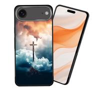 CICPLKSE for iPhone Air Case,Slim Non-Slip Shock-Absorption Rubber Phone Protective Case Cover for iPhone Air 6.5 Inch 2025,Christ Cross on Sky