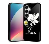 CICPLKSE for Samsung Galaxy A27 5G Case, Shockproof Dual Layer Soft TPU + Hard PC Protective Cover, Raised Camera & Screen, Glossy Slim Grip for Women Girls,Little Girl with Flowers