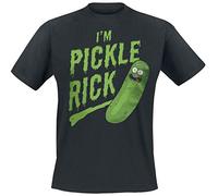 CID Men Morty-Pickle Rick T-Shirt, Black (Black), X-Large