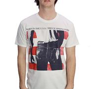 CID Men's Bruce Springsteen-Born in The USA T-Shirt, White, X-Large