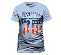 CID Men's Led Zeppelin - Us 75 T - Shirts, Blue, XX-Large